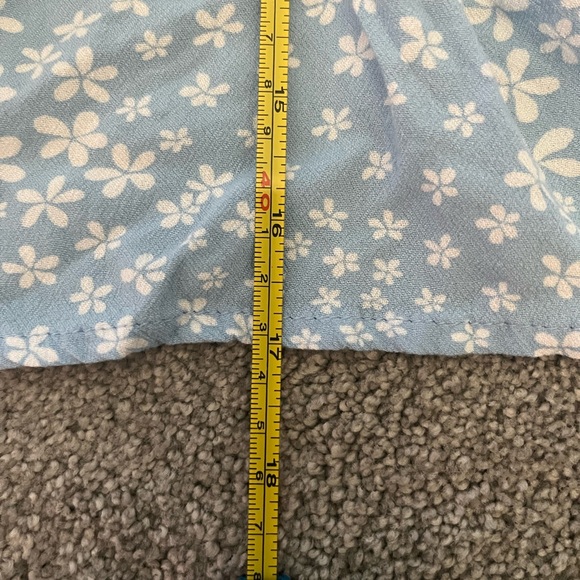 Pacsun Light Blue Floral Blouse - Picture 7 of 9